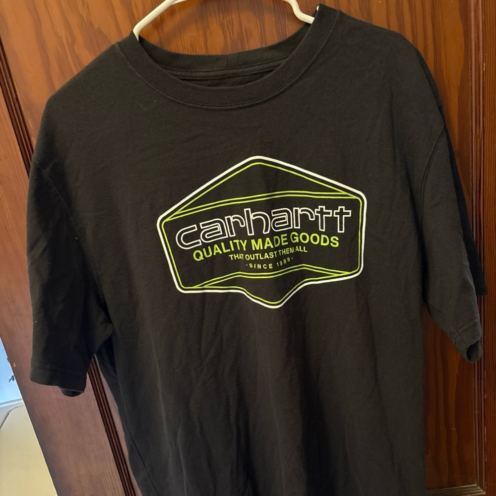 Carhartt Dark Gray Tee with Logo Patch